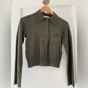 Beautiful Doen XS hemlock green cashmere sweater